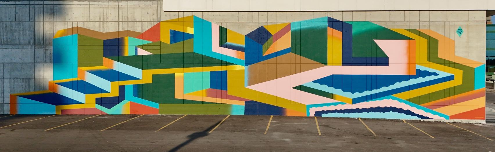 Forest City Portals mural at Centro