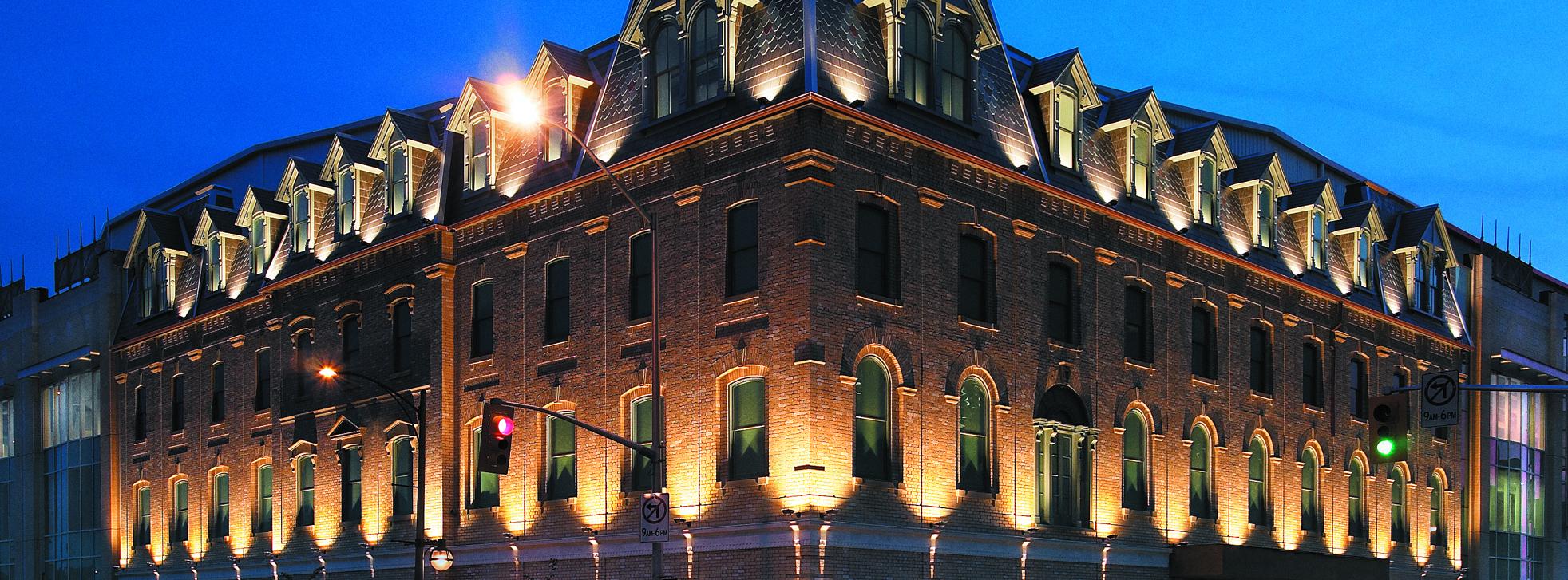 Canada Life Place at Night